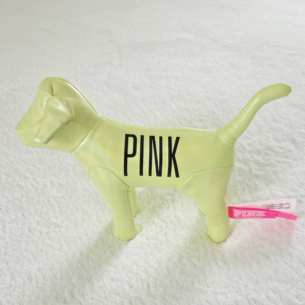 PINK Victoria's Secret ✨️ Plush Light Green Dog